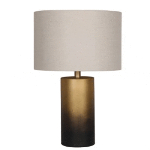 22″ OMBRE TABLE LAMP, BLACK/GOLD