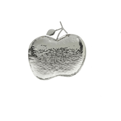 11″ SILVER METAL FRUIT APPLE TRAY