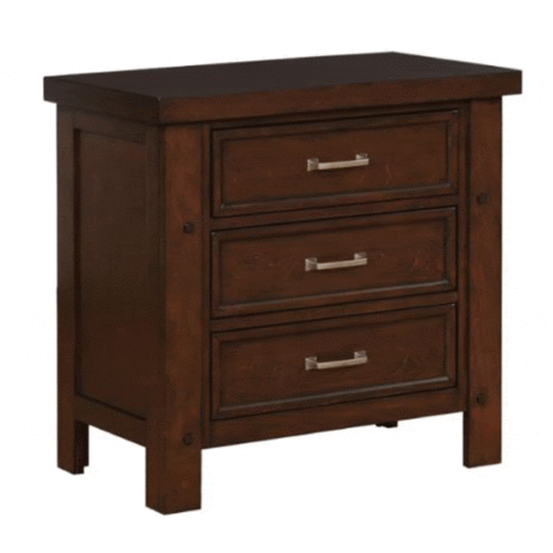 BARSTOW 3 DRAWER NIGHTSTAND