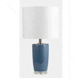 25″ BLUE CERAMIC TABLE LAMP