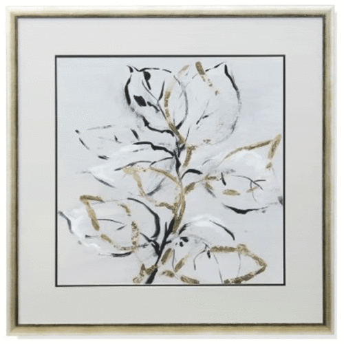 LEAVES FRAMED PRINT UNDER GLASS II