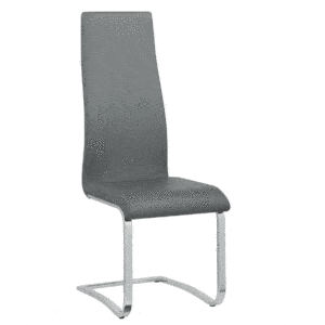 MONTCLAIR UPHOLSTERED HIGH BACK CHAIR,  GREY, SET OF 4