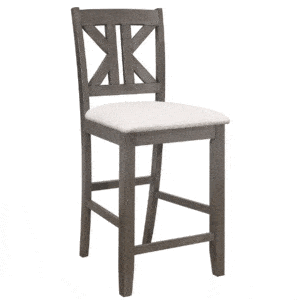 ATHENS UPHOLSTERED COUNTER HEIGHT STOOL, SET OF 2