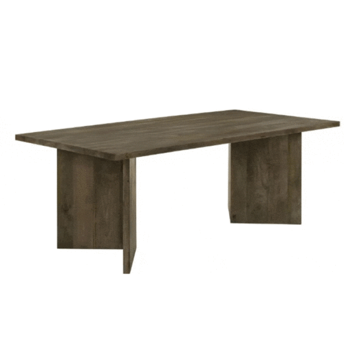 TYLER RECTANGULAR DOUBLE V LEG DINING TABLE