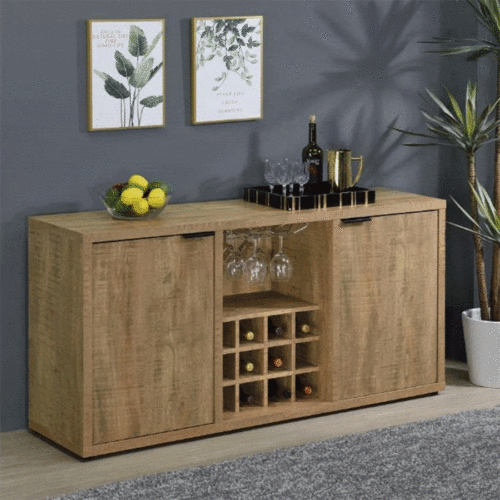 JAMESTOWN 2 DOOR DINING SIDEBOARD BUFFET WITH WINE STORAGE