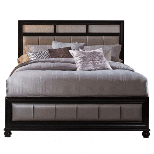 BARZINI EASTERN KING UPHOLSTED BED