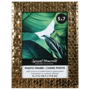 GOLD HONEYCOMB PICTURE FRAME 5×7