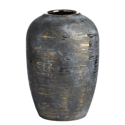 TRINITY SMALL VASE, CHARCOAL