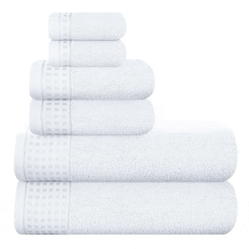 GLAMBURG WHITE BATH TOWEL