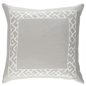 ETHIOPIA MED. GRAY PILLOW WITH DOWN INSERT