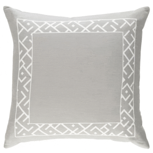 ETHIOPIA  GRAY PILLOW WITH DOWN INSERT