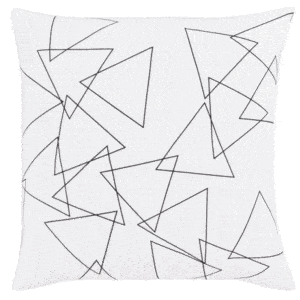 GRAPHIC PUNCH PILLOW WITH DOWN INSERT