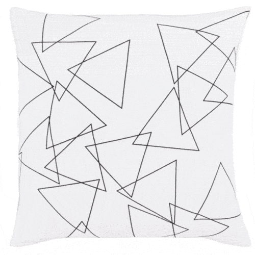 GRAPHIC PUNCH PILLOW WITH DOWN INSERT