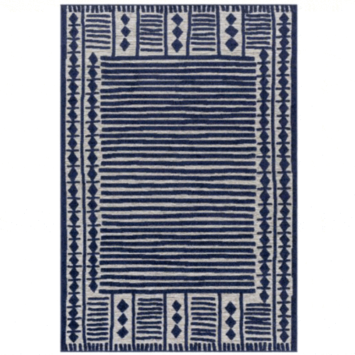 GREENWICH RUG,  INK BLUE  5’3″X7’3″