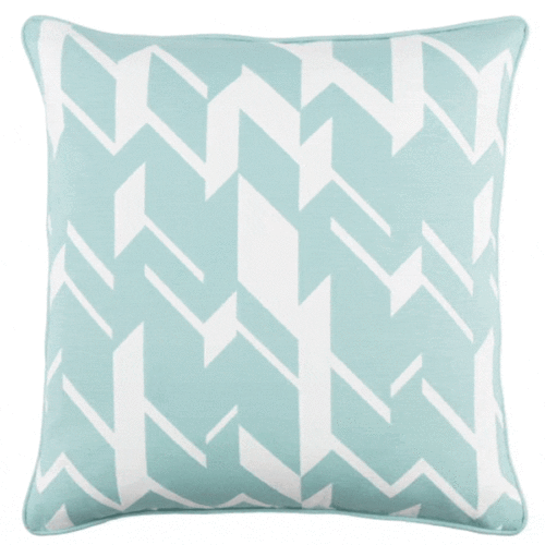 INGA PILLOW WITH POLYESTER FILL, PALE BLUE