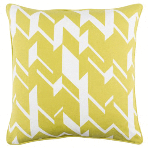 INGA PILLOW WITH DOWN INSERT, GRASS GREEN