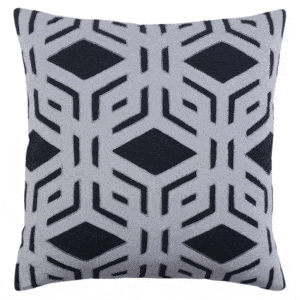 MILLBROOK PILLOW WITH POLYESTER INSERT, BLACK