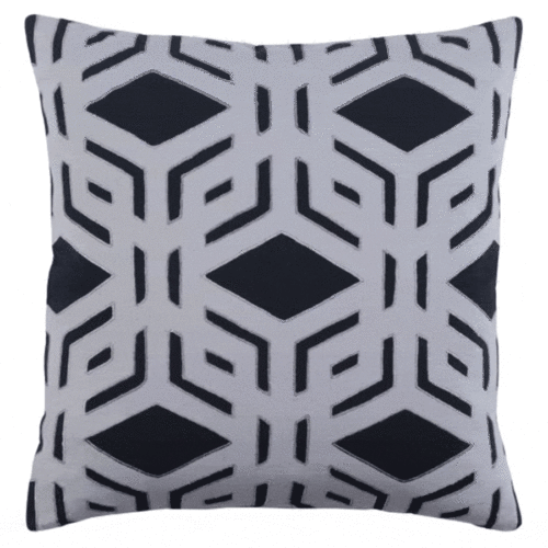 MILLBROOK PILLOW WITH POLYESTER INSERT, BLACK