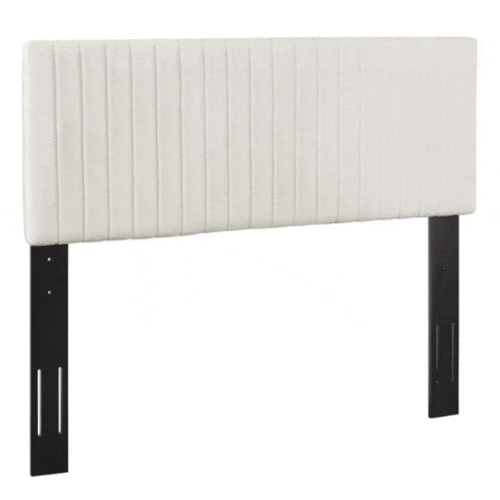 KEIRA PERFORMANCE VELVET HEADBOARD, IVORY