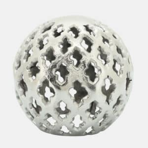 8″ SILVER METAL CUT-OUT ORB
