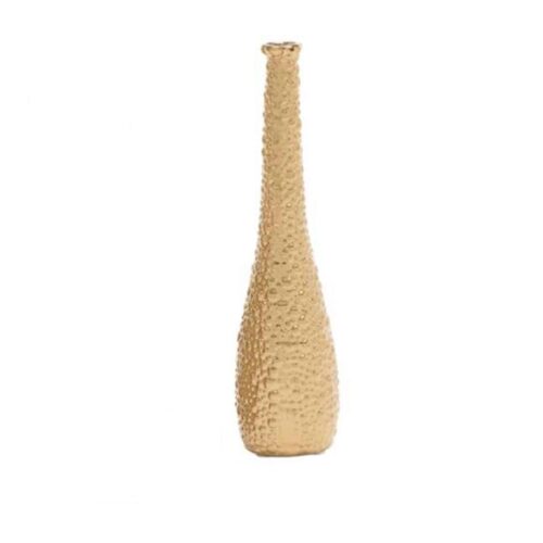 GOLD STONEWARE GLAM VASE III