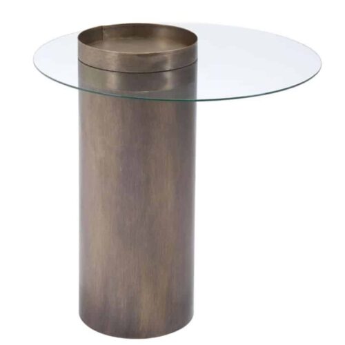 EMI END TABLE ANTIQUE BRONZE