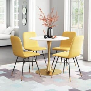 VAR DINING CHAIR YELLOW, SET OF 2