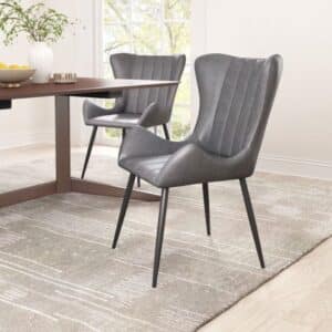 ALEJANDRO DINING CHAIR VINTAGE GRAY, SET OF 2