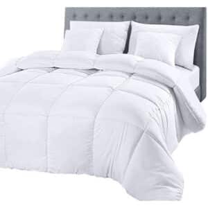 UTOPIA DUVET COMFORTER, QUEEN, WHITE