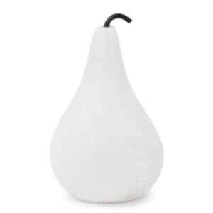 THE CLEO PEAR IN WHITE MARBLE