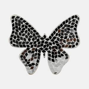 6″ MOSAIC BUTTERFLY, WHITE