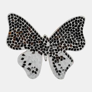 8″ MOSAIC BUTTERFLY, WHITE