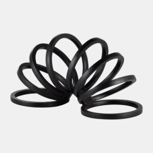 11″ SLINKY RING DECOR, BLACK