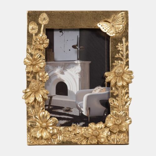 4×6 SPRING TIME PHOTO FRAME, GOLD