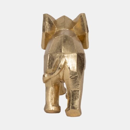 9″ GEOMETRIC ELEPHANT, GOLD