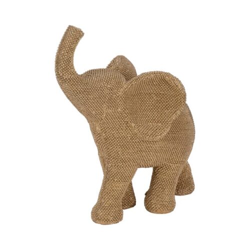 12″ BEADED ELEPHANT, GOLD