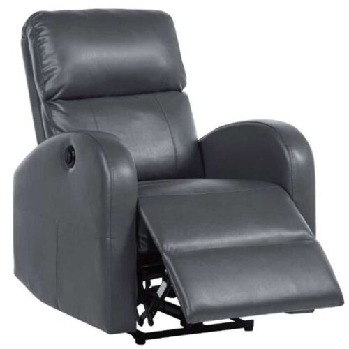 GRANT UPHOLSTERED POWER RECLINER CHAIR GREY