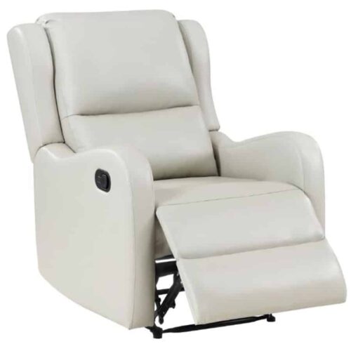 KELSEY UPHOLSTERED ENGLISH ARM RECLINER CHAIR IVORY