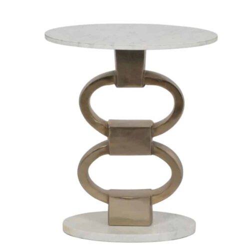 24″ DEPHINE GOLD LINK TABLE