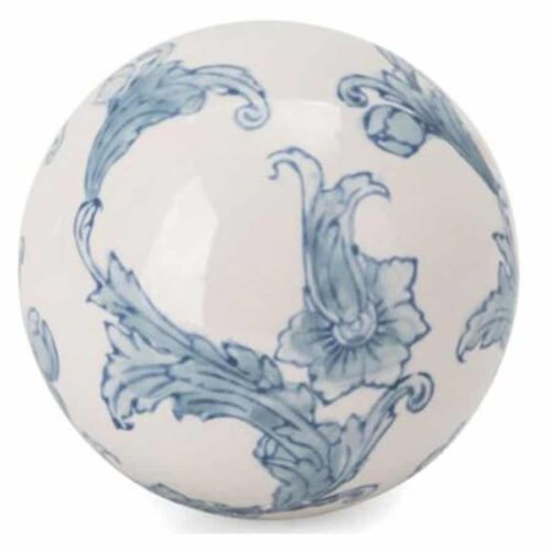 INDIGO PETUNIA FLORAL PAINTED ORB