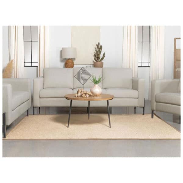 TILLY UPHOLSTERED TRACK ARM SOFA, OATMEAL - Image 2