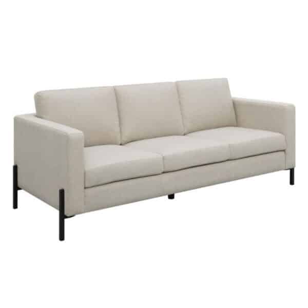 TILLY UPHOLSTERED TRACK ARM SOFA, OATMEAL - Image 3