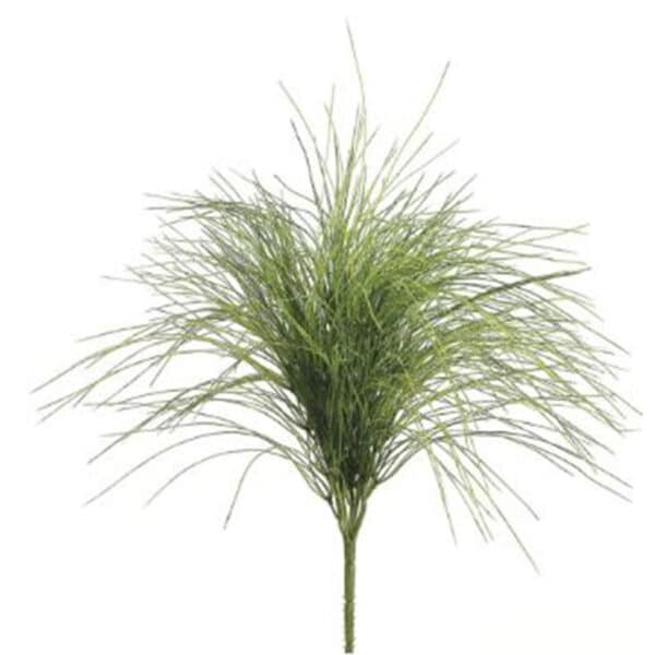 21" PLASTIC WILLOW GRASS BUSH, GREEN