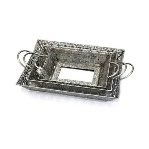 AGNES SILVER TRAY WITH CUT OUT – SMALL