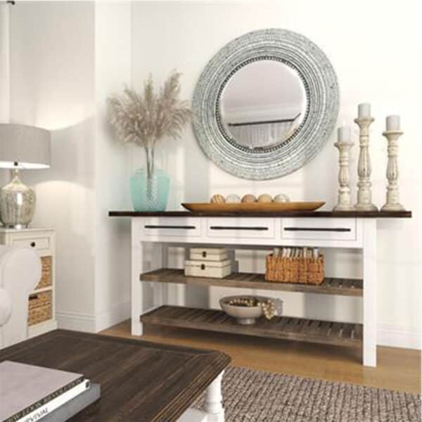 BROWN TEAK WOOD HANDMADE LONG SLIM LIVE EDGE DECOR TRAY - Image 4