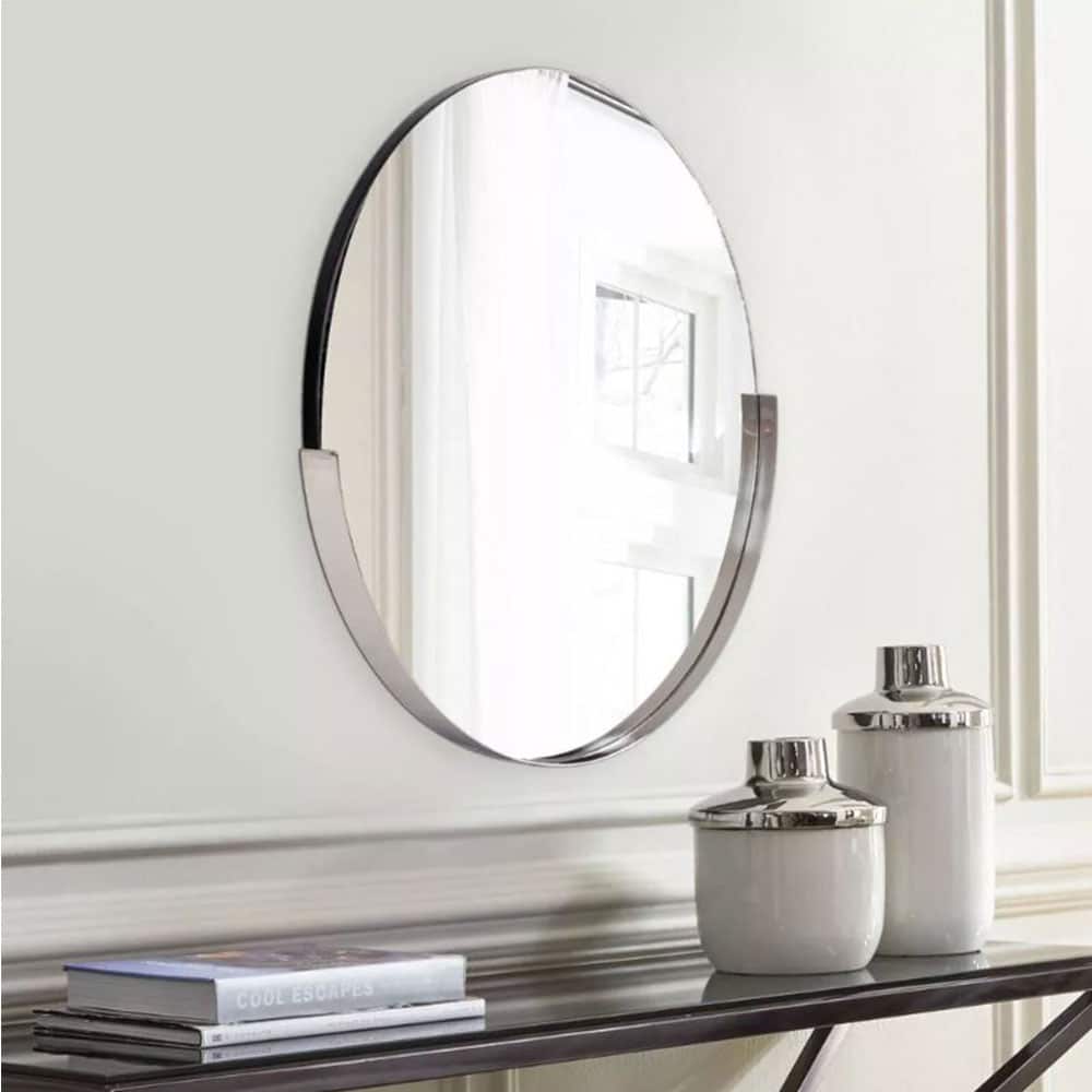 DANTE ROUND SILVER MIRROR - Image 2