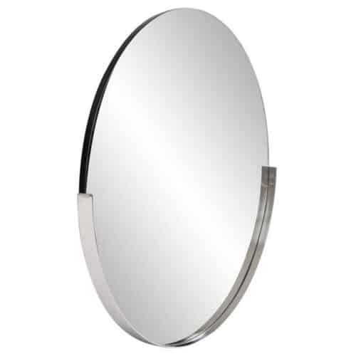 DANTE ROUND SILVER MIRROR