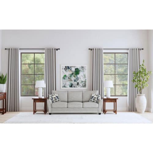TOMKINS BOUCLE UPHOLSTERED SOFA, LIGHT GREY