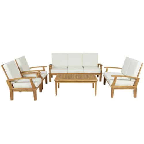TEAK WOOD  OUTDOOR SEATING SET OF 5