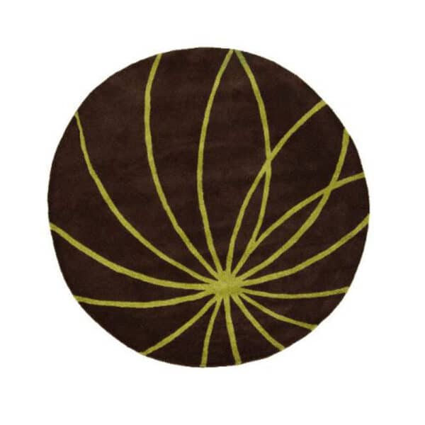 FOURUM DARK CHOCOLATE 4' ROUND RUG